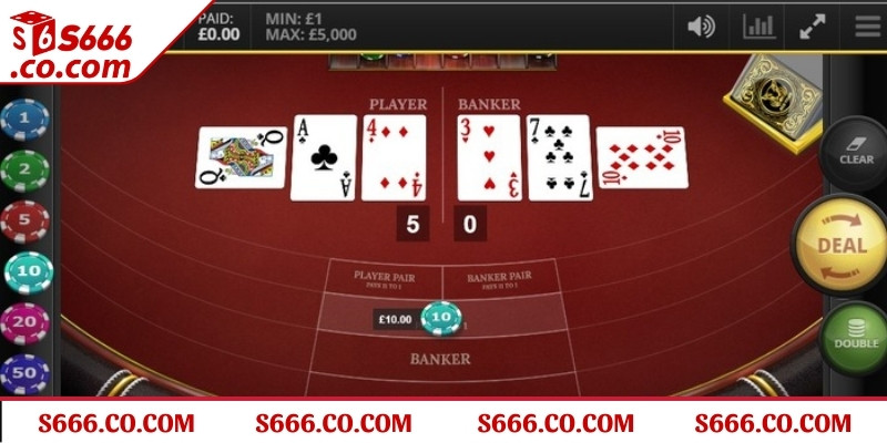 Tham gia Baccarat Online S666 tại S666 đơn giản, dễ thao tác với vài bước