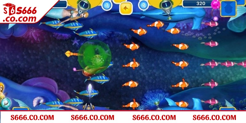 Quan sát tốc độ di chuyển của cá để tìm ra quy luật bắn