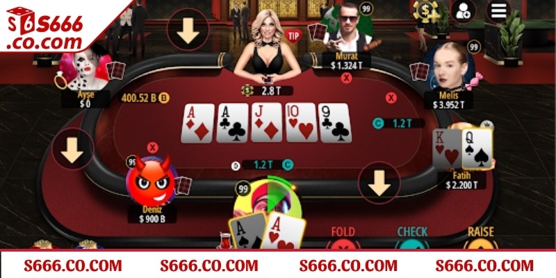 Thứ tự các vòng đặt cược trong một ván Poker